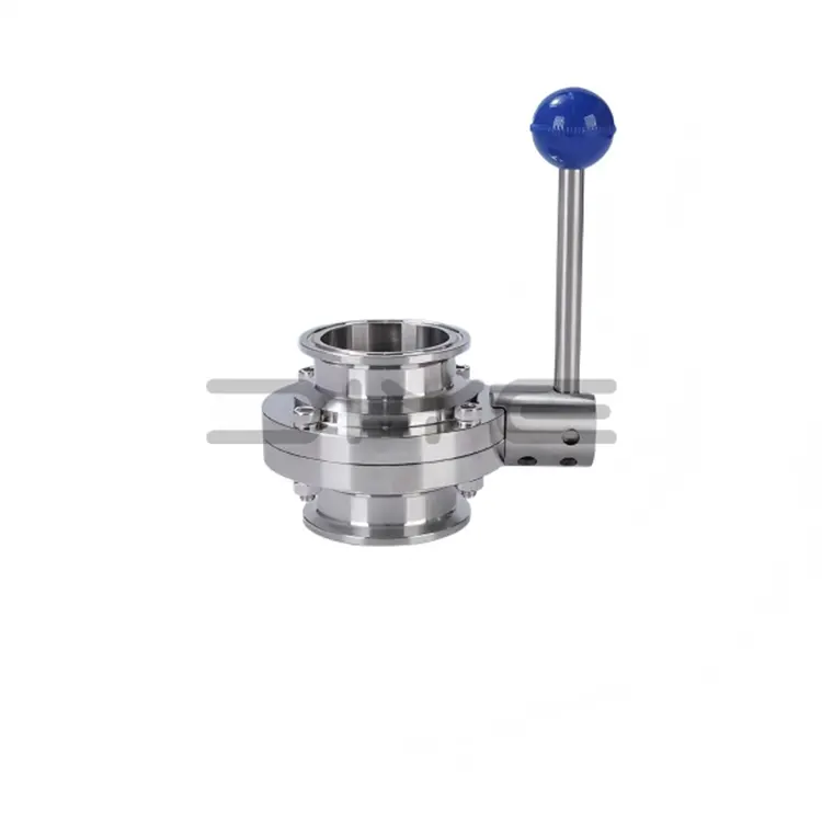 सॅनिटरी क्लॅम्प बटरफ्लाय वाल्व