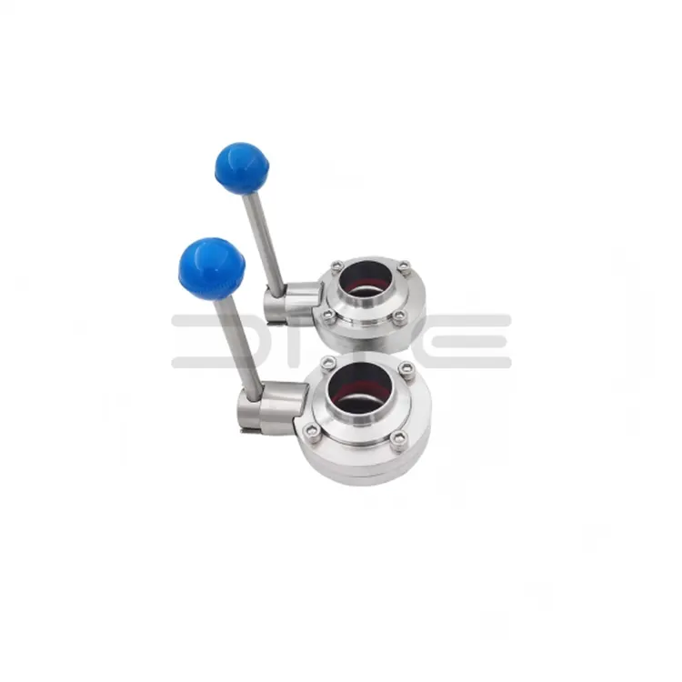 सॅनिटरी वेल्ड बटरफ्लाय वाल्व